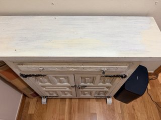 Mueble recibidor antiguo madera y metal negociable