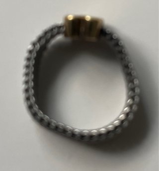 Anillo Tous Oso acero y oro