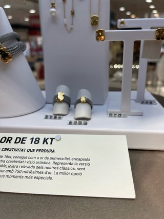 Anillo Tous Oso acero y oro