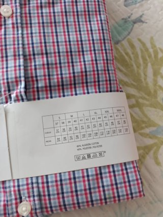 Camisa TEX cuadros manga larga Talla S