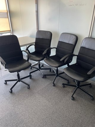 Sillas de oficina negras