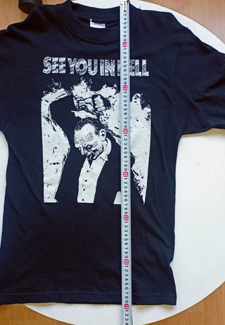Camiseta Hardcore Punk See You in Hell - Talla S