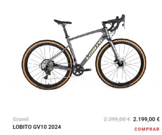 Lobito GV10 2024 Carbono - SRAM Apex