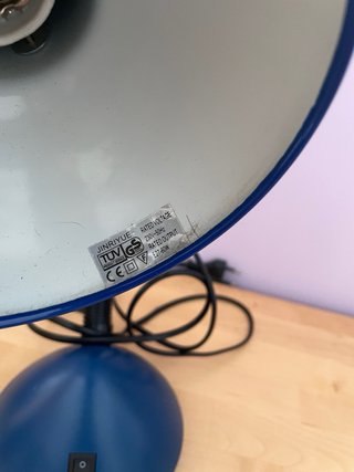 Flexo azul klein - vintage diseño