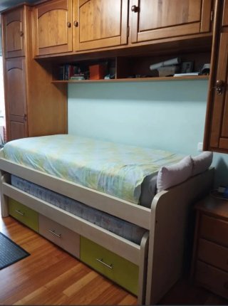 Cama nido con cajones madera