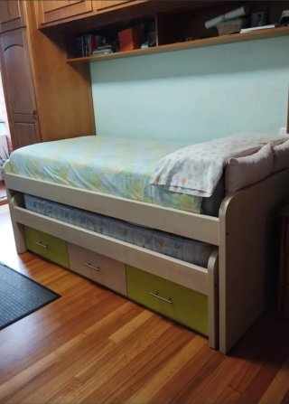 Cama nido con cajones madera