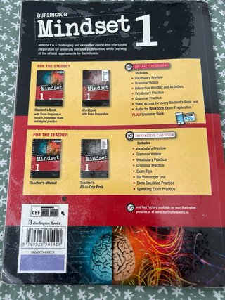 Libro de texto ingles burlington mindset 1 bach
