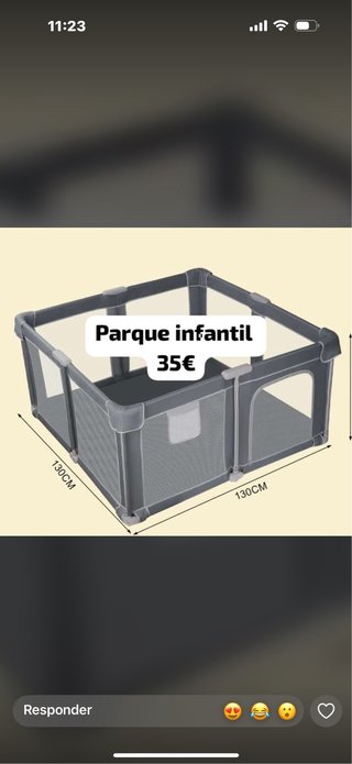 Parque infantil 130cm 35€