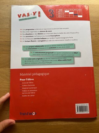 VAS-Y ! 3 CAHIER D'ACTIVITÉ