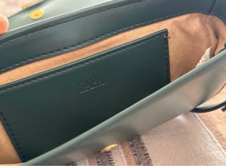 Borsa Zara a tracolla verde