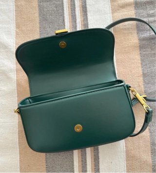 Borsa Zara a tracolla verde