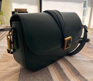 Borsa Zara a tracolla verde