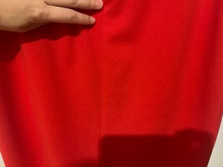 Vestido rojo volantes espalda preciosa