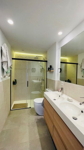 Lavabo doble seno IKEA blanco