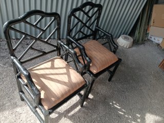2 Sillones Estilo Chippendale Negros