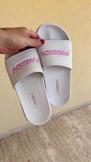 Ciabatte Freddy Donna Rosa e Bianche