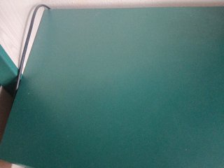 Mueble de salón modular beige y verde