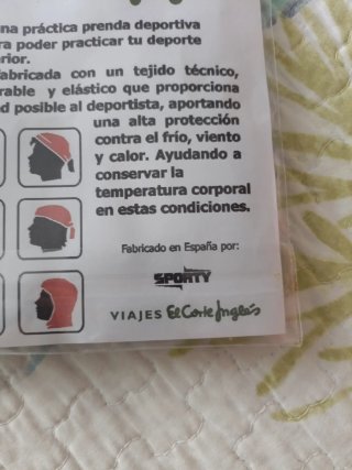 Pañuelo multifuncional Corte Inglés
