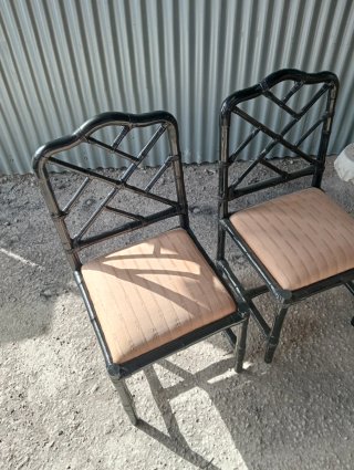 2 Sillas Estilo Chippendale Negro