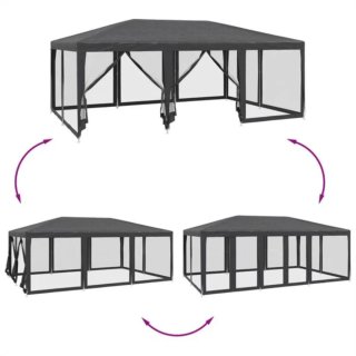 Carpa para fiestas paredes de malla HDPE 6x4x2,8m