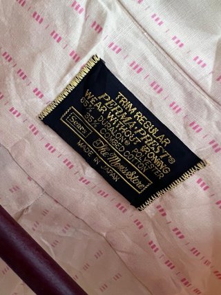 Camisa Beige Rayas Rosas
