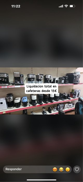 Liquidación cafeteras desde 15€