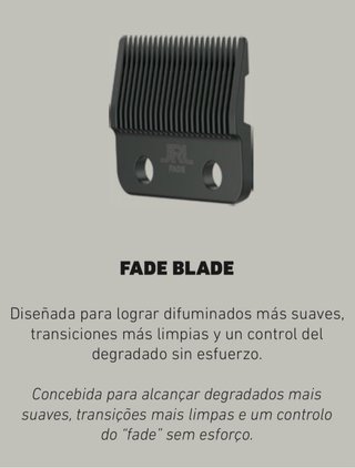 JRL 3000C B-F Cortapelos Negro Fade Blade