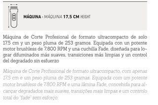JRL 3000C B-F Cortapelos Negro Fade Blade