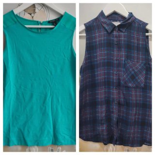 Lote 2 blusas verano Mango y Pull&Bear