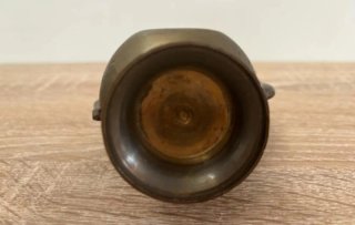TETERA DE BRONCE ANTIGUA VINTAGE