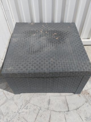 Conjunto Sofá Exterior Ratán Negro