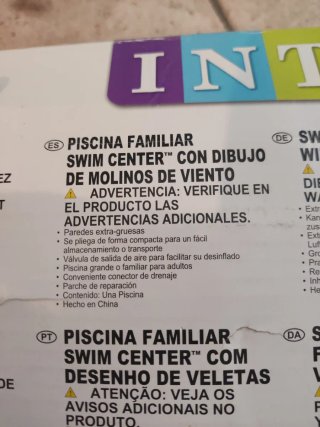 Piscina Hinchable Intex Verde y Blanca