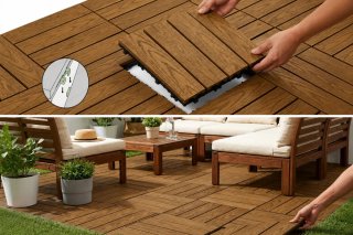 Losetas para suelo exterior de madera