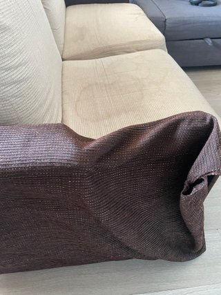 SOFA CAMA BEIGE Y MARRÓN (LEER)