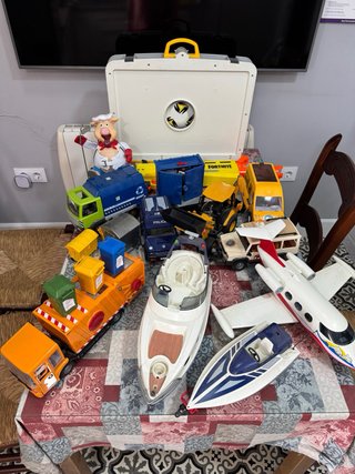 Lote Juguetes: Camión, Barco, Avión, Coche