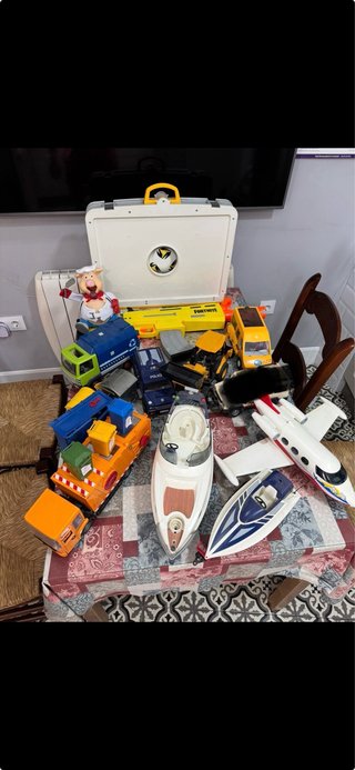 Lote Juguetes: Camión, Barco, Avión, Coche