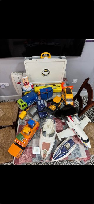 Lote Juguetes: Camión, Barco, Avión, Coche