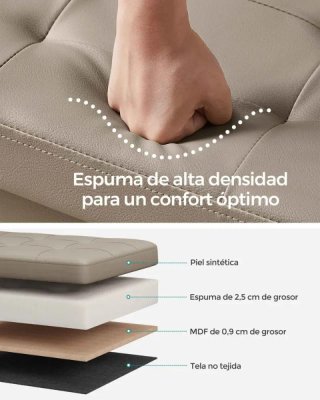 Puff Almacenaje Plegable Topo SONGMICS LSF45K03