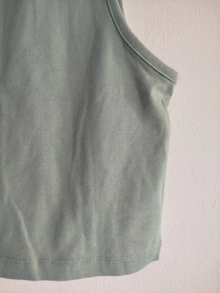 Camiseta de tirantes verde Lefties Talla S algodón