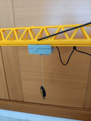 Grúa de construcción Playmobil amarilla