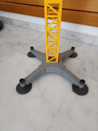 Grúa de construcción Playmobil amarilla