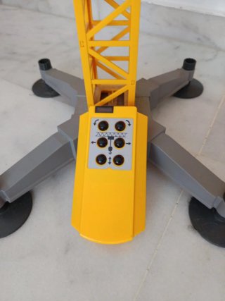 Grúa de construcción Playmobil amarilla