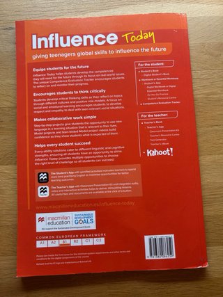 INFLUENCE TODAY 3 Student's book: libro de text...