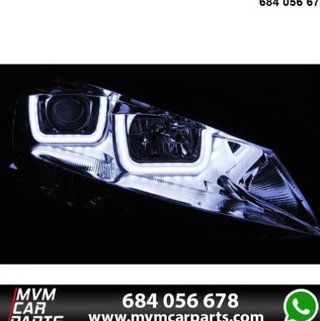 Faros delanteros Led U para VW Golf 7 MK7 Cromados