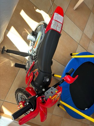 Moto Eléctrica Infantil Roja y Negra