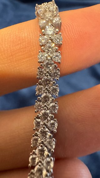 Pulsera de plata 925 y moissanita 5.2 mm