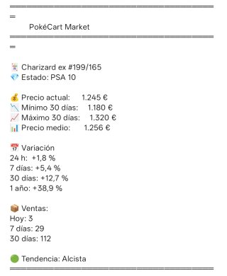 Actualización PVP según tendencia