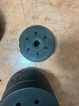 Kit de pesas con barra y discos