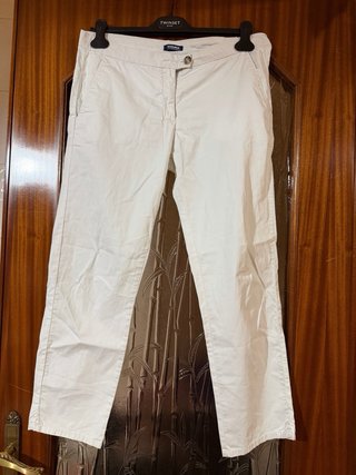 Pantaloni Woolrich bianchi in cotone
