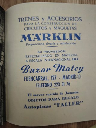 Catálogo Maquetas Ferroviarias Märklin 1966